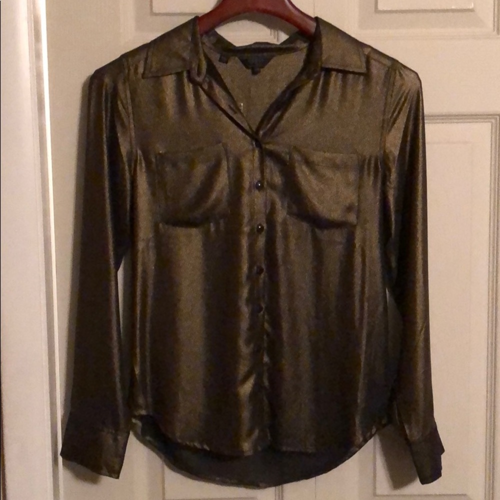 Guess dark gold blouse
